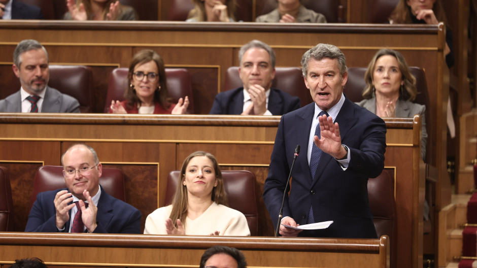 El líder del Partido Popular, Alberto Núñez Feijóo