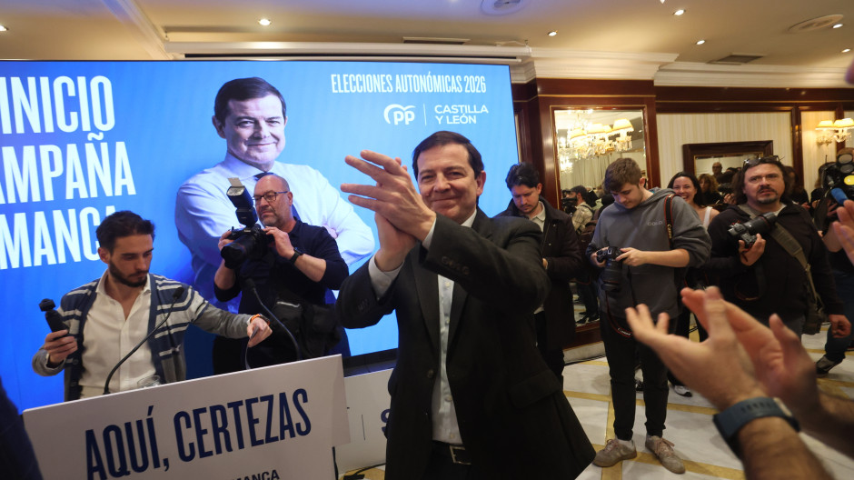 El presidente de la Junta de Castilla y León, Alfonso Fernández Mañueco