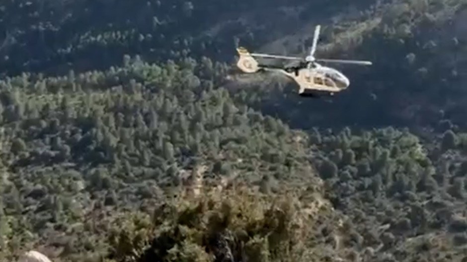 Rescate por helicóptero en Huesca