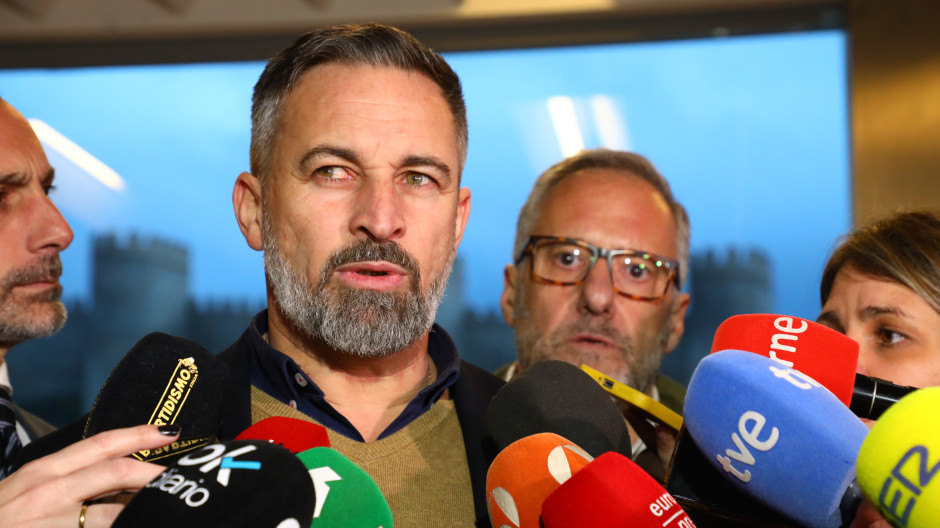 El líder de Vox, Santiago Abascal