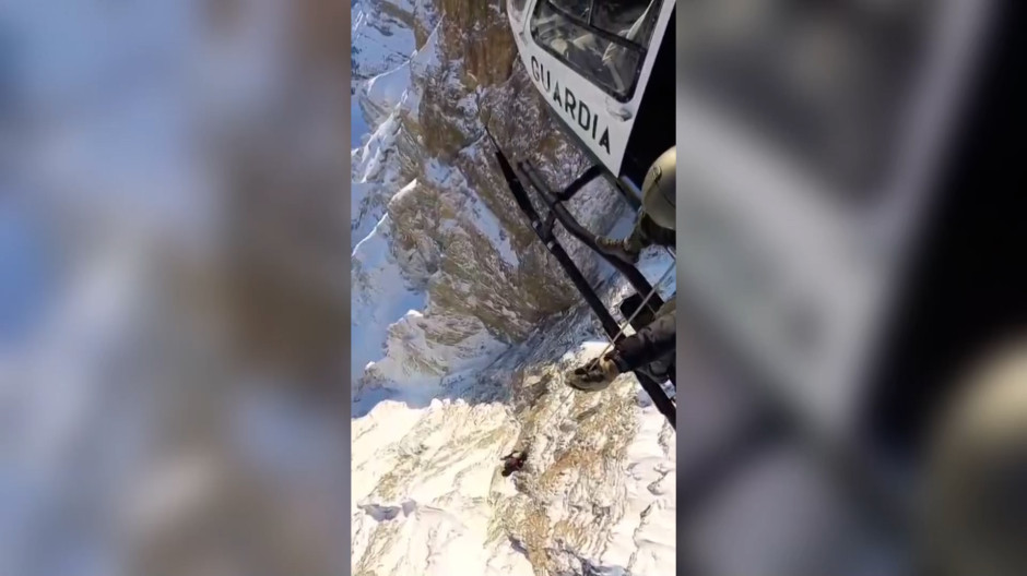 Rescate del día 7 al 8 de marzo de dos alpinistas en Peña Telera