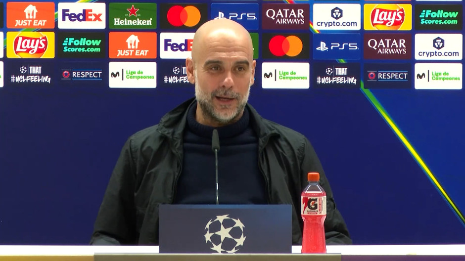 Guardiola, en rueda de prensa