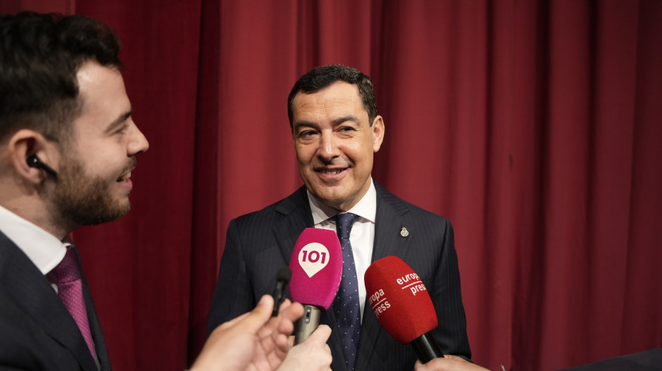 El presidente de la Junta de Andalucía, Juanma Moreno