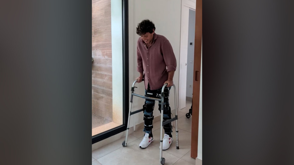 Cisco García muestra en sus redes sus primeros pasos