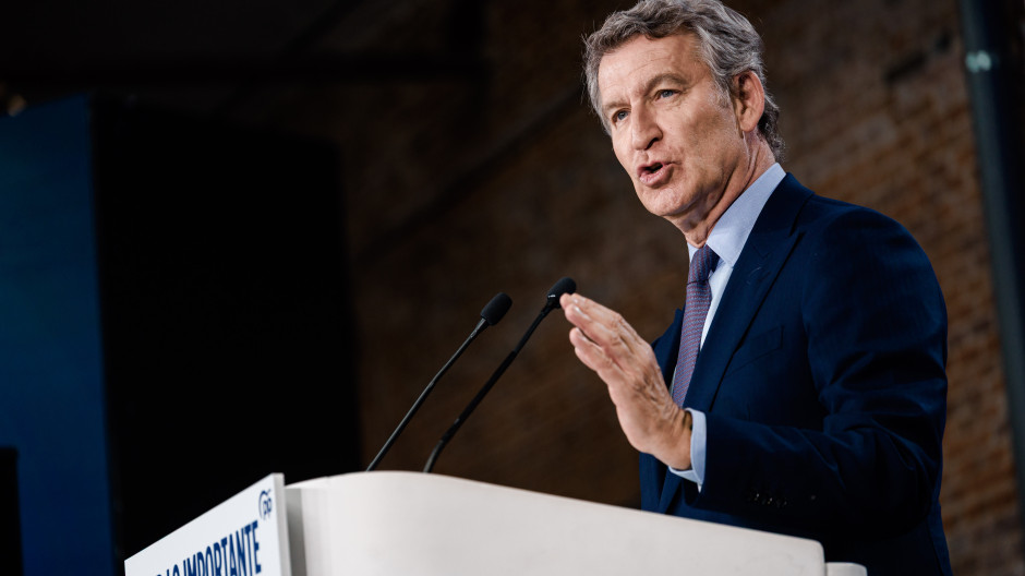 El presidente del Partido Popular, Alberto Núñez Feijóo