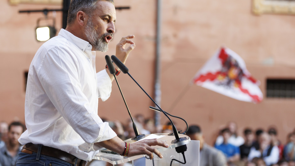 El líder de Vox, Santiago Abascal