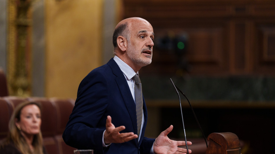 Alberto Catalán, en sede parlamentaria