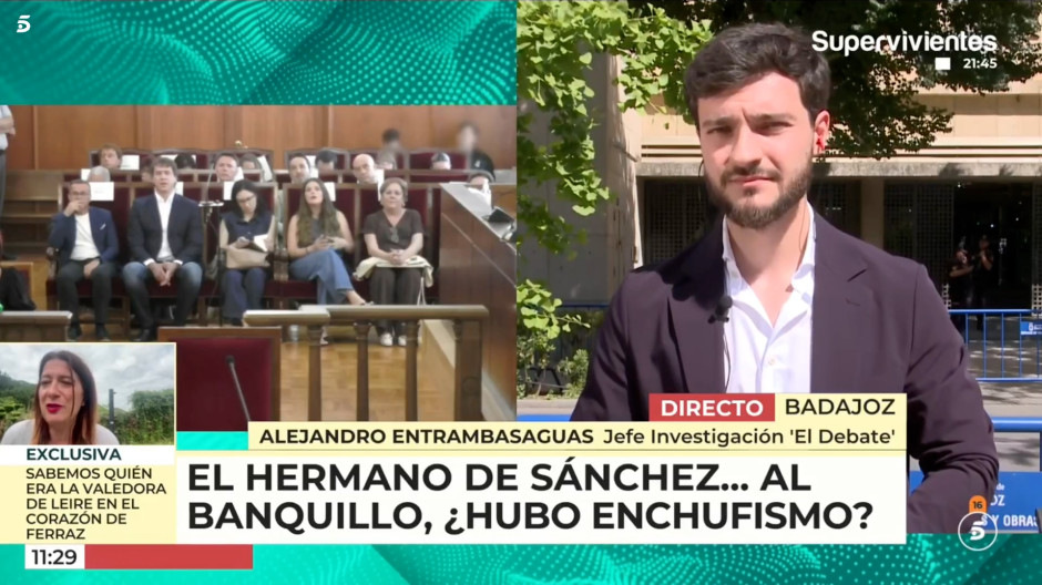 Entrambasaguas: «El abogado de Sánchez ha presentado al músico como víctima de una conspiración por ser familia del presidente»
