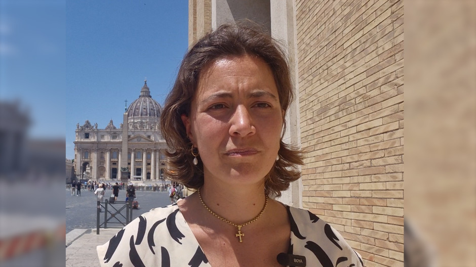 La corresponsal de El Debate en el Vaticano, María Rabell