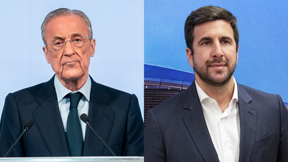 Florentino Pérez y Enrique Riquelme