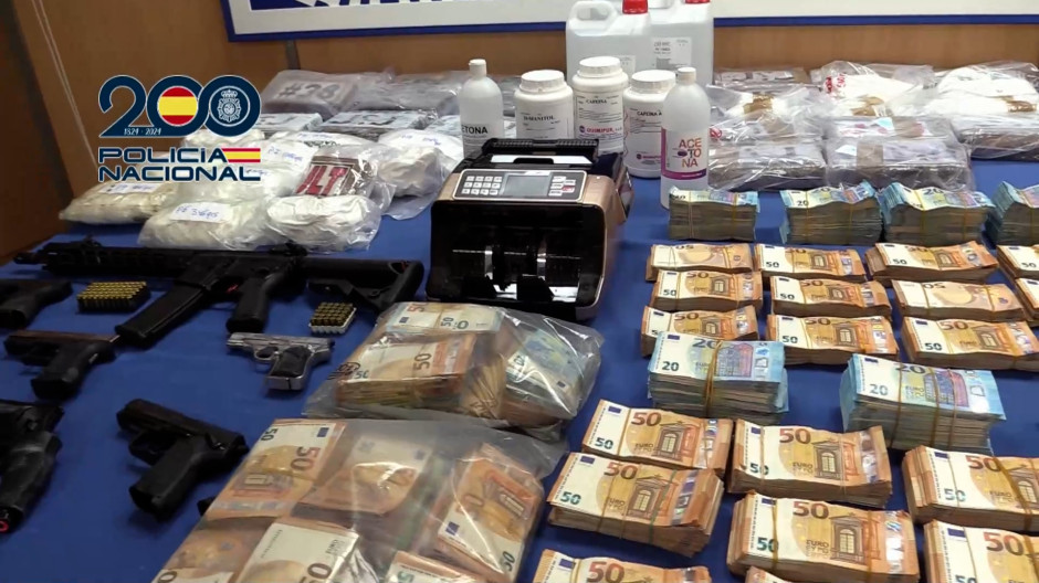 Bienes incautados durante la macrooperación policial
