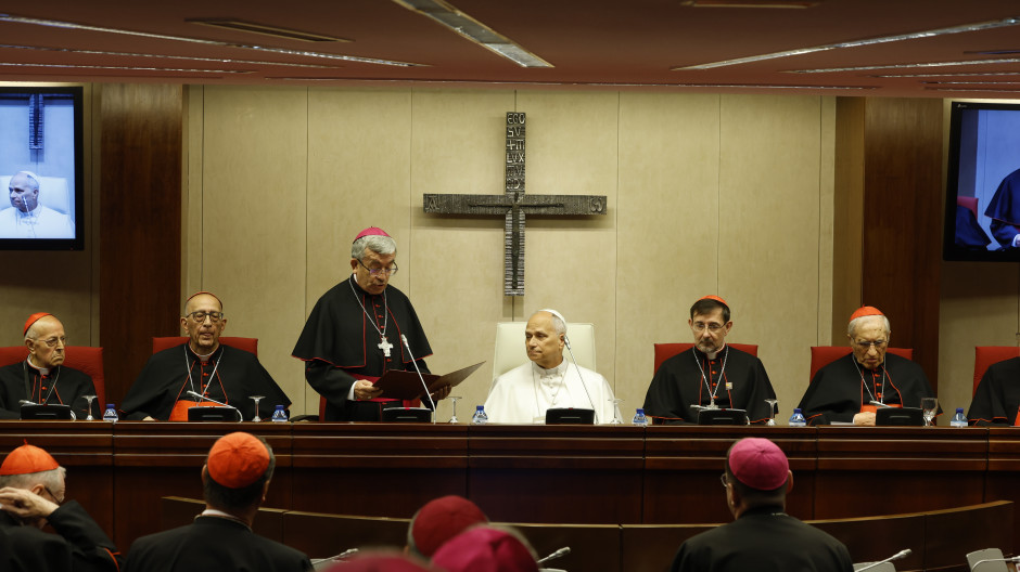 El Papa León XIV se reúne con los obispos de la Conferencia Episcopal Española (CEE) el 8 de junio de 2026