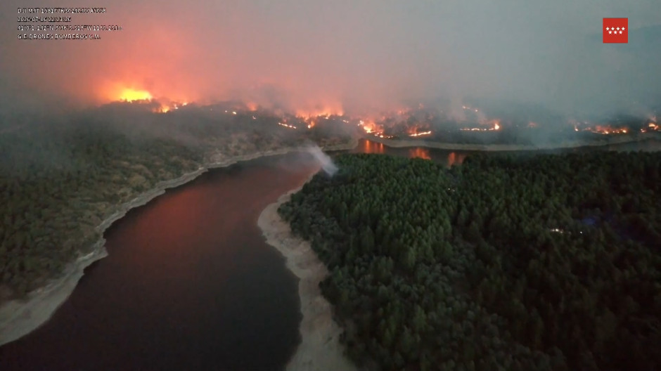 Imágenes de los incendios a vista de pájaro