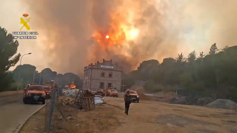 El incendio de Burgohondo alcanza a El Tiemblo