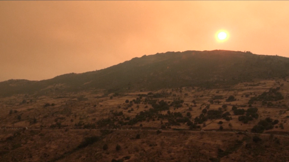 Puerto de la Cruz Verde, donde mucha gente intenta huir de los incendios