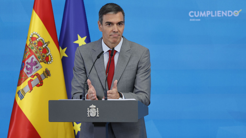 El presidente del Gobierno, Pedro Sánchez