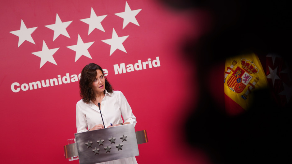 La presidenta de la Comunidad de Madrid, Isabel Díaz Ayuso