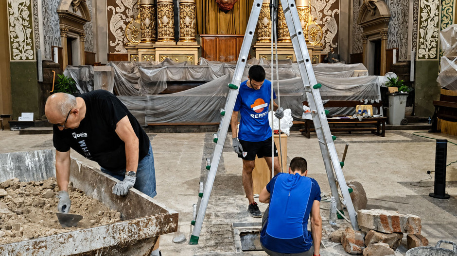 La iglesia de Sant Agustí de Tarragona ha iniciado las obras para recuperar su cripta