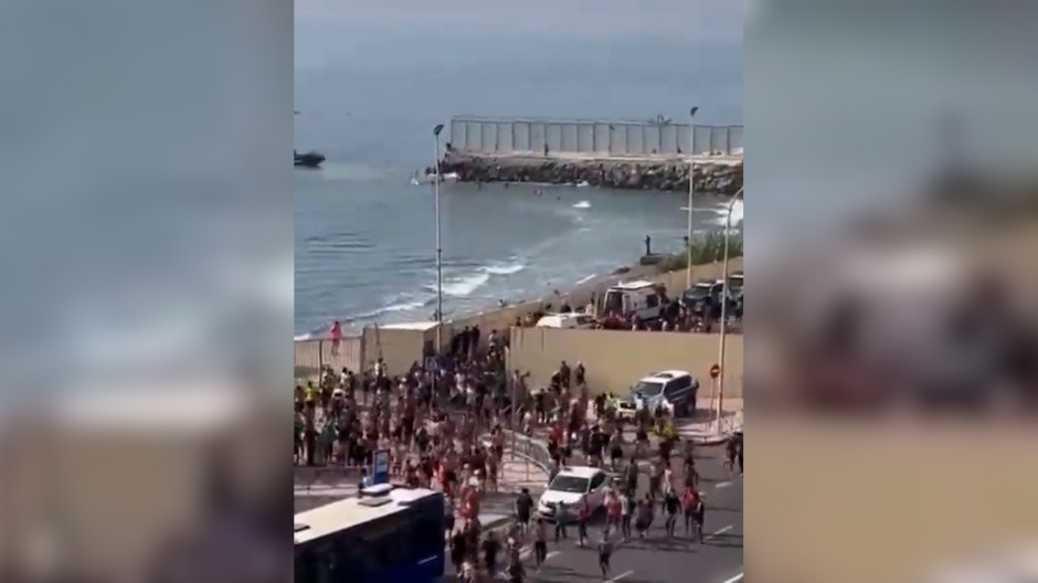 Los vídeos de la frontera desbordada de Ceuta: efecto llamada y presión migratoria