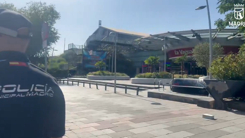 Imagen de la fachada de La Vaguada tras el desalojo