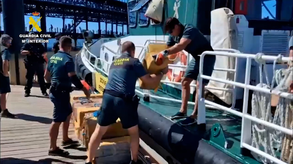 La Guardia Civil interviene 800 kilos de cocaína en Huelva