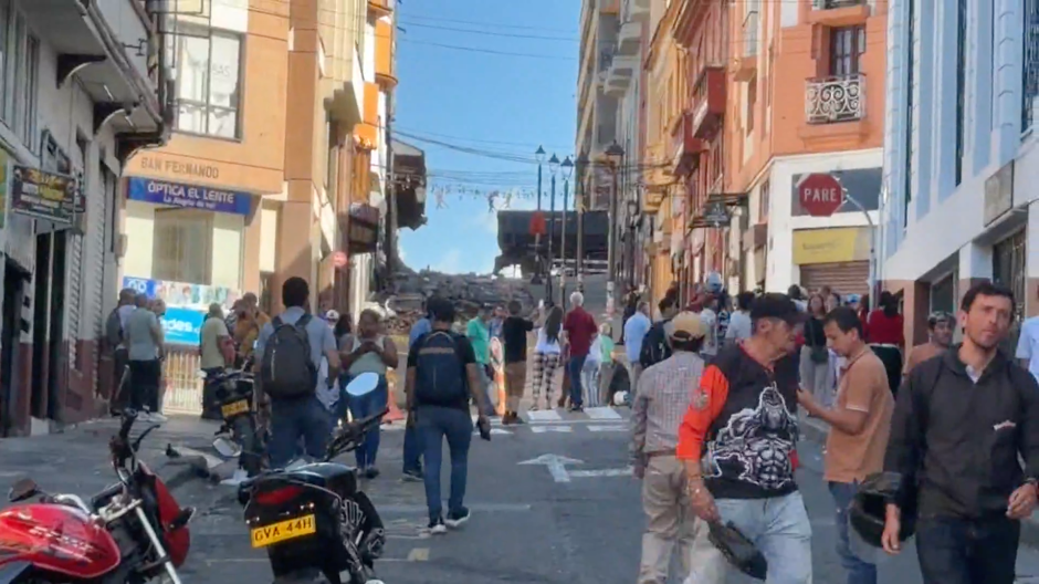 Las calles de Colombia tras el terremoto de magnitud 7,4