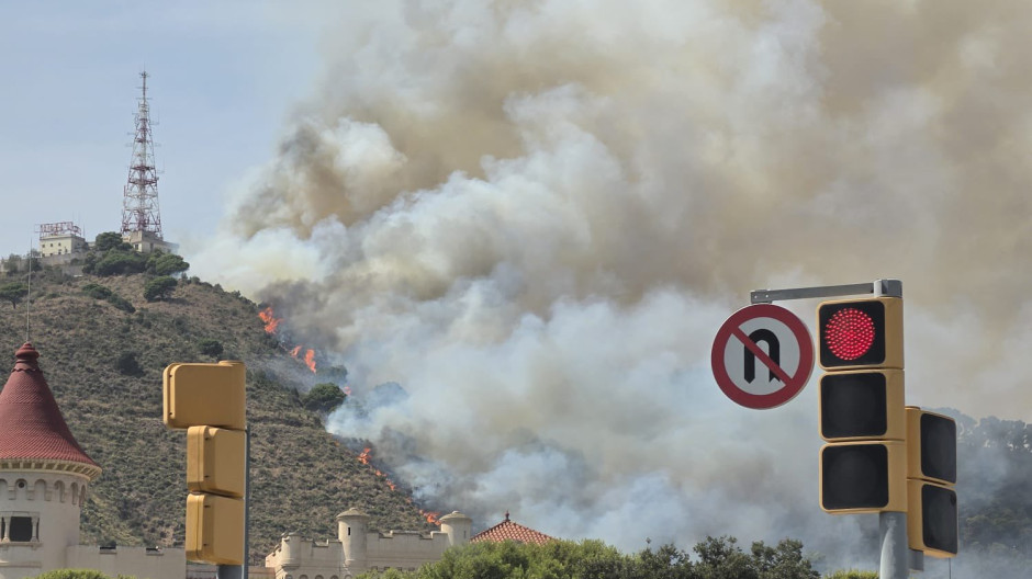 Incendio en Collserola, este viernes