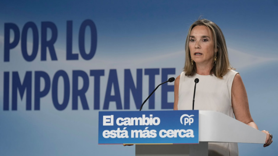 a vicesecretaria de Regeneración Institucional del PP, Cuca Gamarra, este lunes