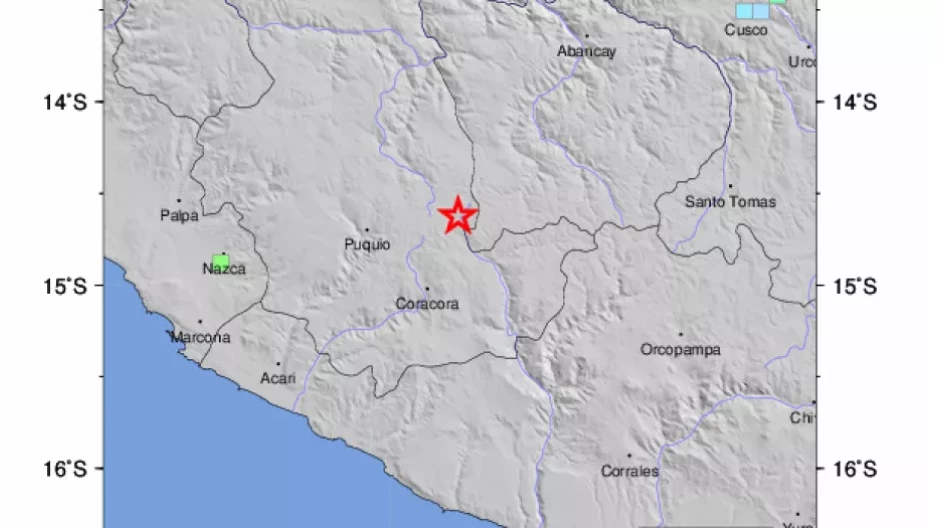 Un terremoto de magnitud 7,2 sacude la región andina de Ayacucho, en el sur de Perú