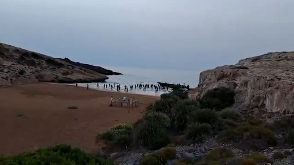 Una nueva lancha de migrantes llega a las costas de Murcia