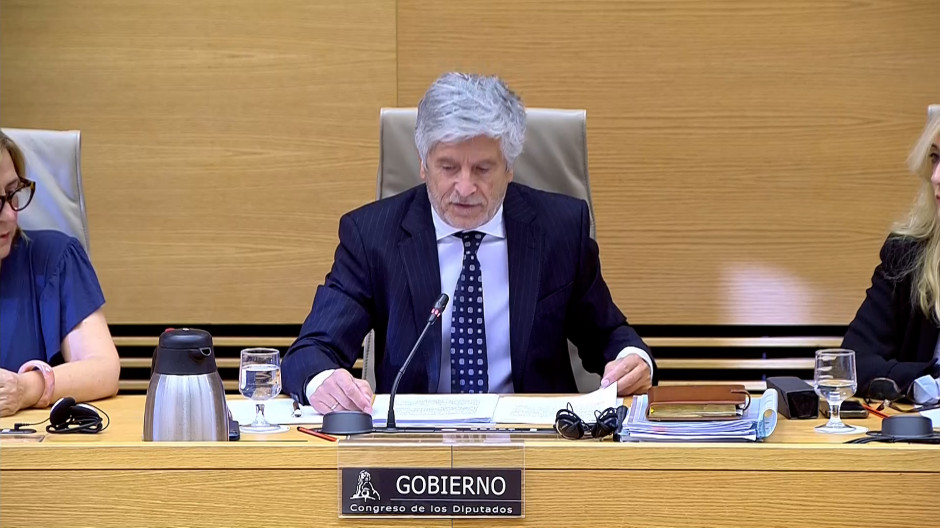 Marlaska comparece durante la Comisión de Interior de la Cámara Baja