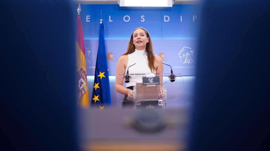 La portavoz de PP en el Congreso, Ester Muñoz, este martes