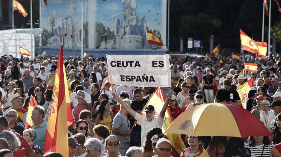 Manifestación en Cibeles en apoyo a Ceuta