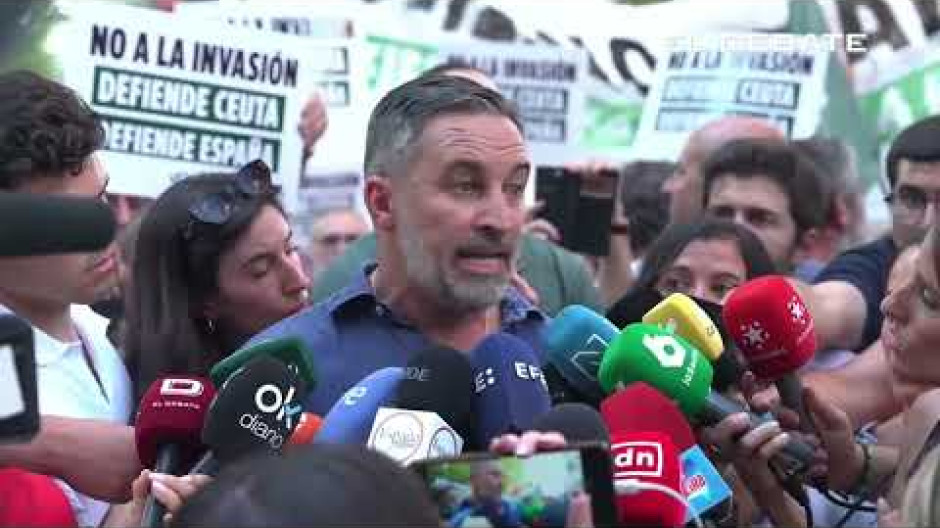 Abascal carga directamente contra el Gobierno en la concentración de Madrid
