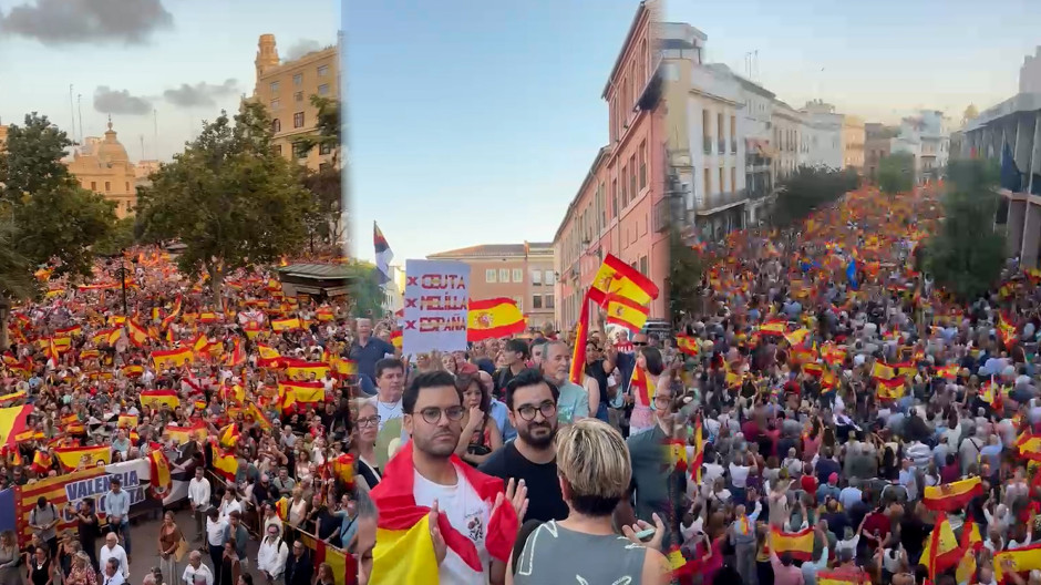 Manifestaciones en apoyo a Ceuta en distintas ciudades