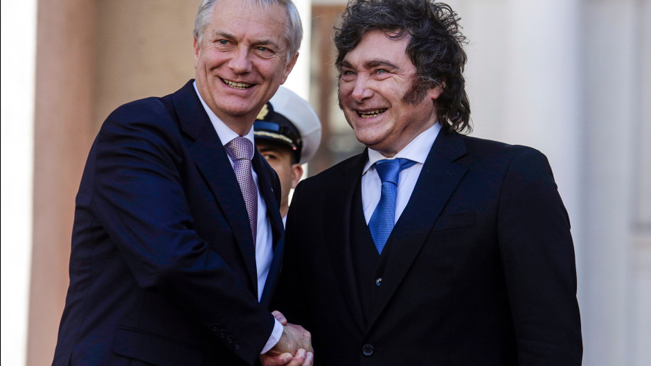 El presidente de Chile, José Antonio Kast, junto al presidente de Argentina, Javier Milei