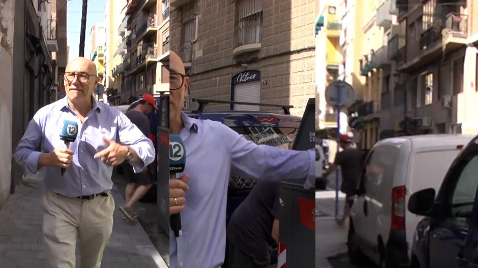 Cazan a un hombre hurtando material de TV