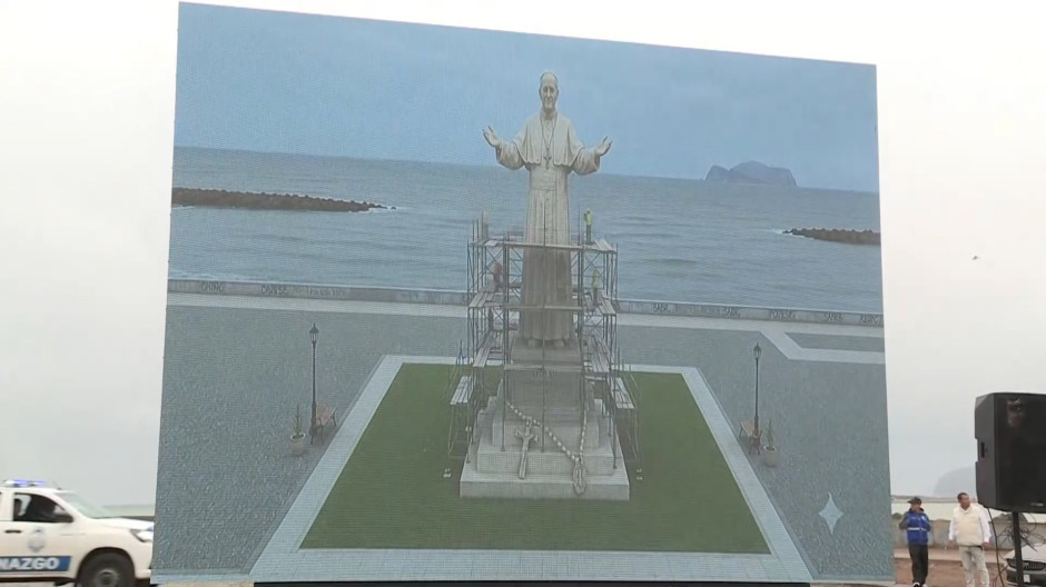 Perú erigirá una estatua de 14 metros de altura del Papa León XIV