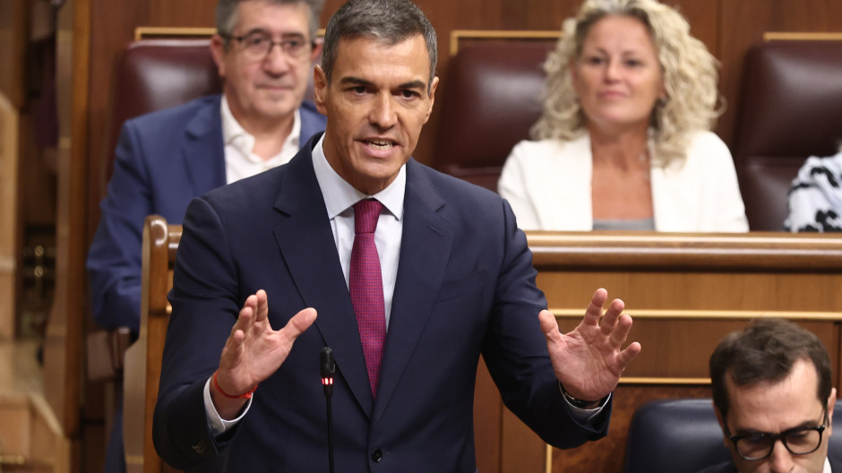 El presidente del Gobierno, Pedro Sánchez,
