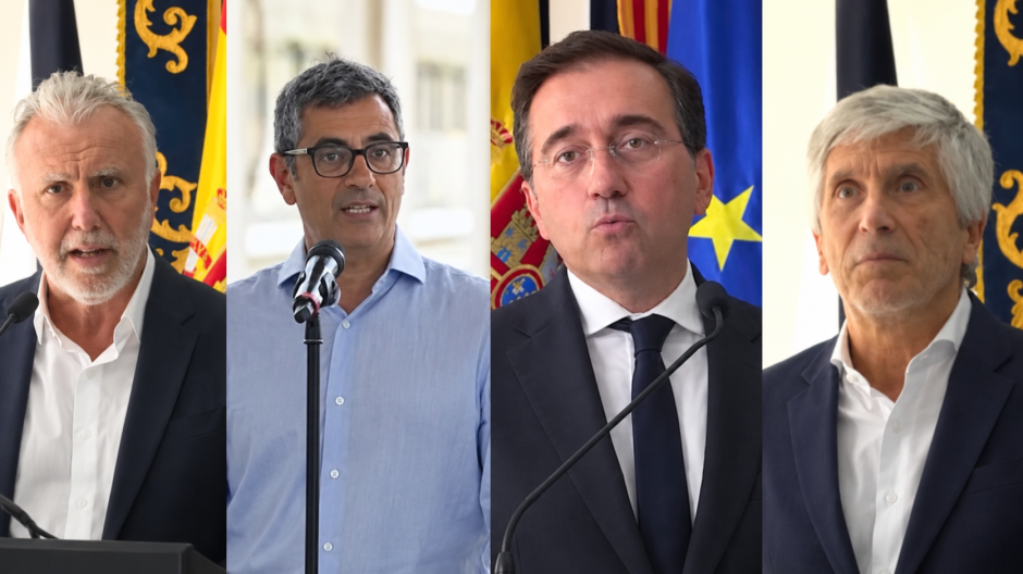 Los ministros Torres, Bolaños, Albares y Marlaska