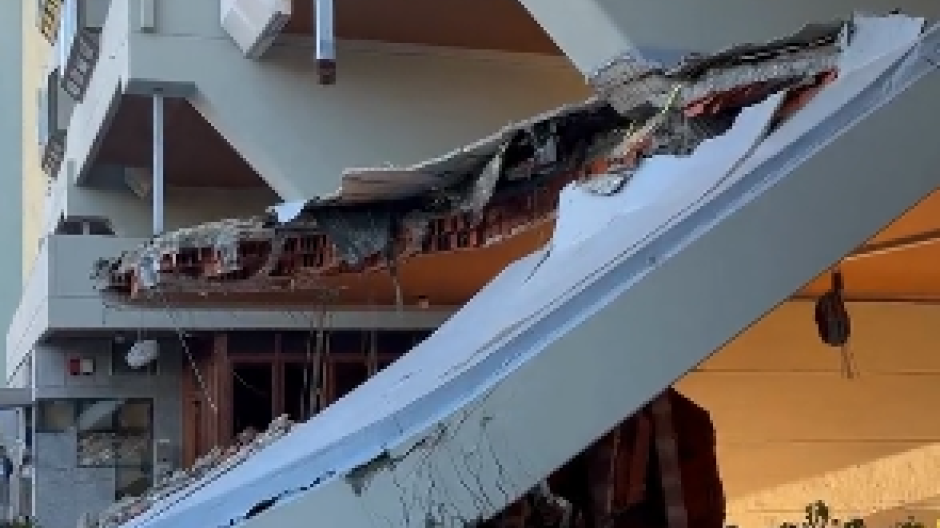 Derrumbe del garaje