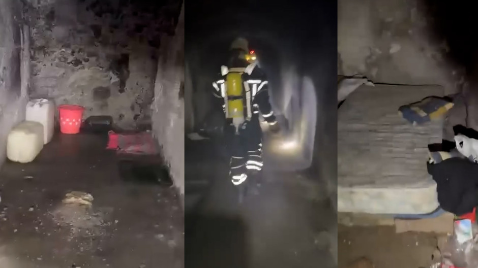 Descubren un asentamiento de inmigrantes en un antiguo túnel militar subterráneo de Ceuta