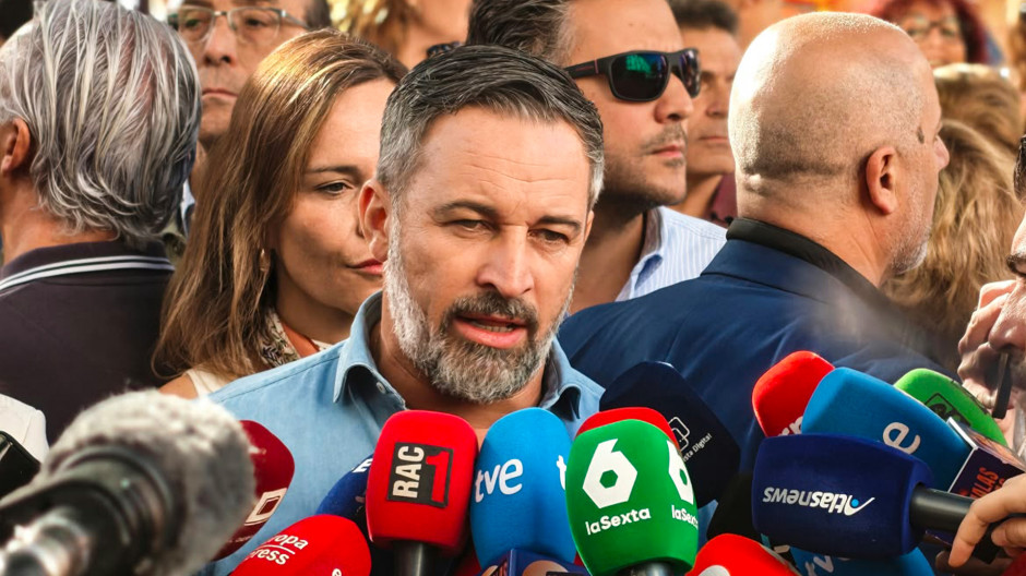 El presidente de Vox, durante la II Marcha por la Dignidad de España