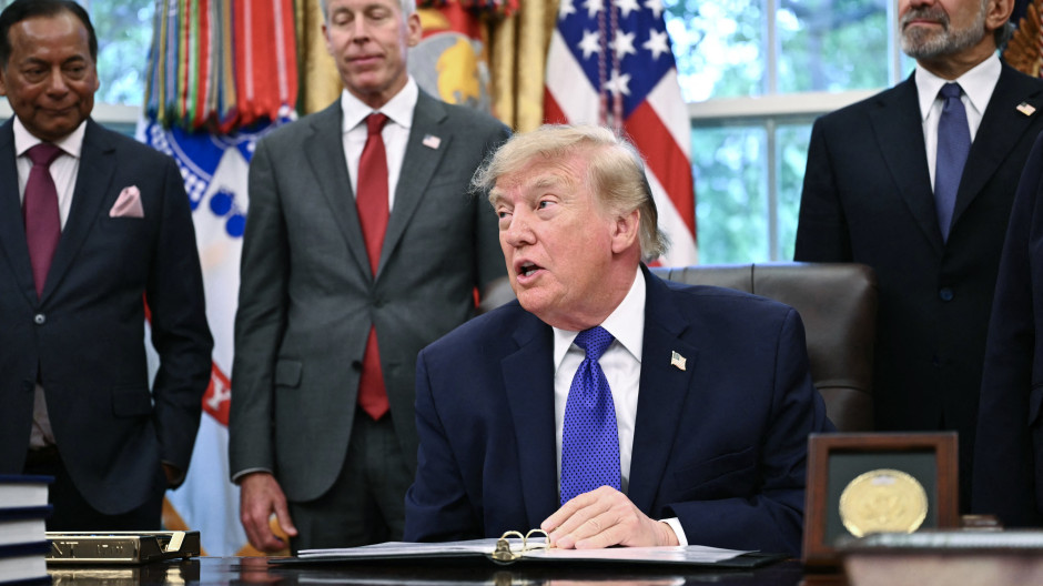 Donald Trump, presidente de los Estados Unidos, en el Despacho Oval