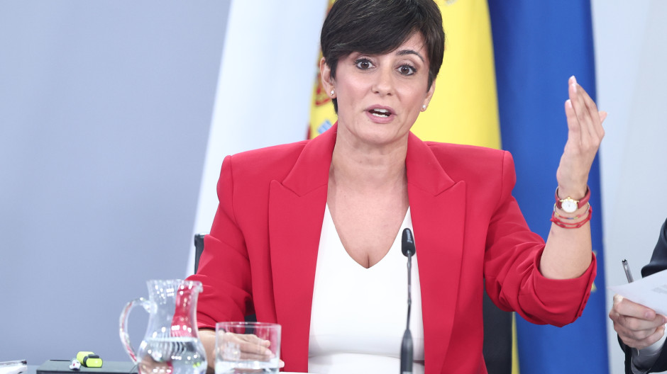 La ministra de Vivienda y Agenda Urbana, Isabel Rodríguez, durante la rueda de prensa posterior al Consejo de Ministros
