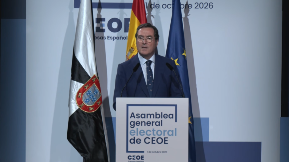 Antonio Garamendi comparece tras ser reelegido como presidente la CEOE