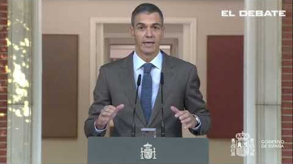 El momento en el que Pedro Sánchez convoca elecciones para el 29 de noviembre