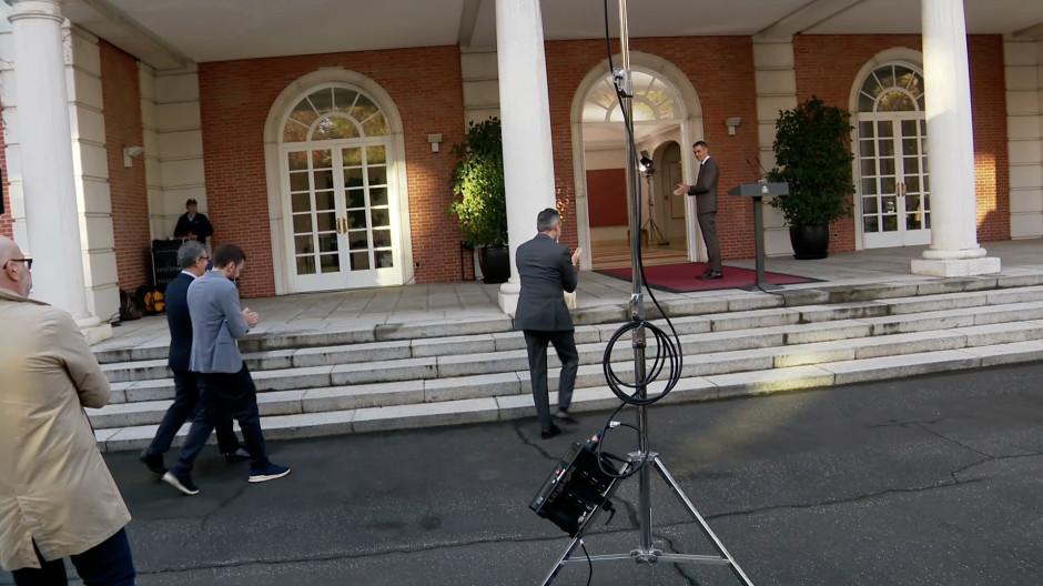Lo que no se vio del discurso de Sánchez