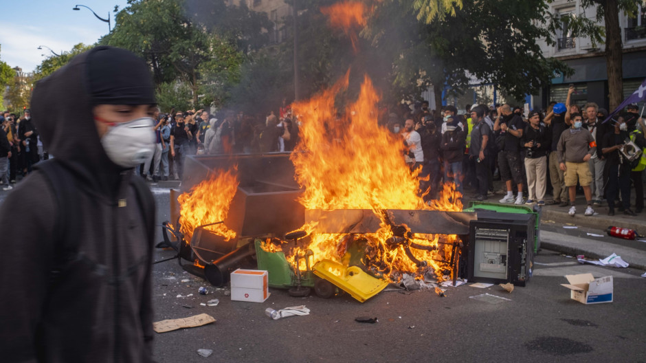 Protestas de los estudiantes en Francia