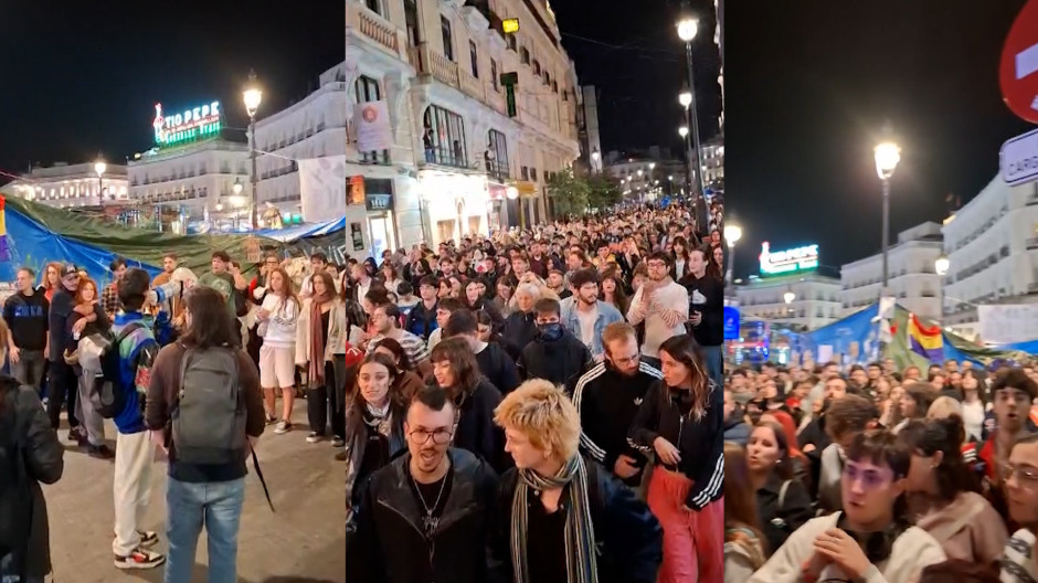 Los acampados se dirigen al Congreso tras la muerte de Maricarmen: «No son muertes, son asesinatos»
